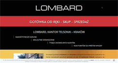 Desktop Screenshot of lombardkrakow.com